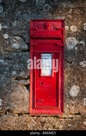 Viktorianische Wand Briefkasten Stockfoto