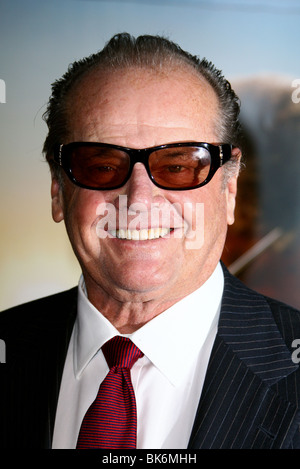 JACK NICHOLSON den Eimer Liste LOS ANGELES nutzen PREMIERE CINERAMA DOME HOLLYWOOD LOS ANGELES USA 16. Dezember 2007 Stockfoto