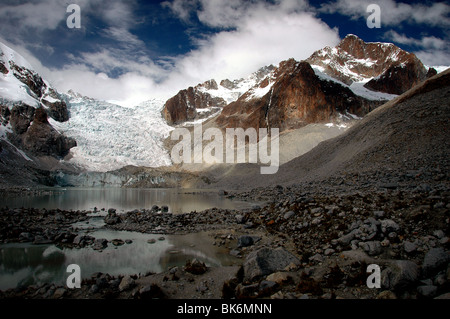Szene aus der Cordillera Real in Bolivien. Stockfoto