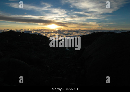 Szene aus der Cordillera Real in Bolivien. Stockfoto