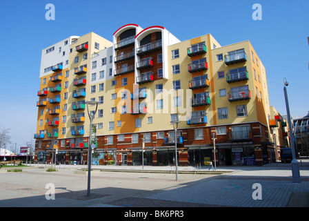 Greenwich Millennium Village Wohnungen modernen Gehäuse Stockfoto