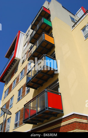 Greenwich Millennium Village Wohnungen modernen Gehäuse Stockfoto