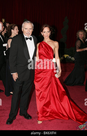 DENNIS HOPPER & VICTORIA 80. ACADEMY AWARDS Ankünfte HOLLYWOOD LOS ANGELES USA 24. Februar 2008 Stockfoto