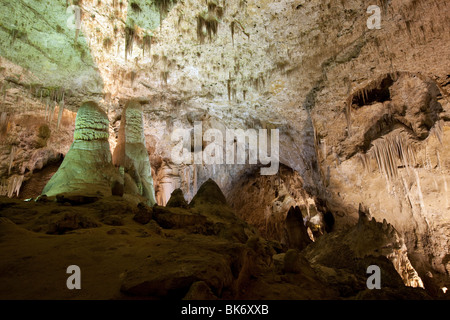 In einer Höhle, Carlsbad Caverns in New Mexico Stockfoto