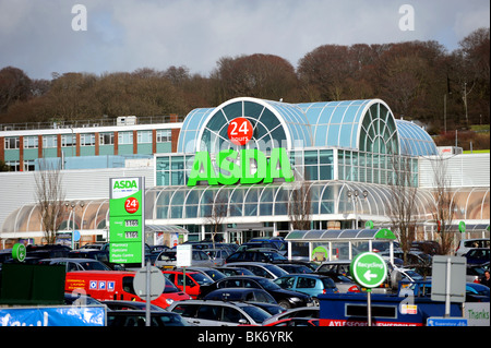 ASDA Supermarkt Geschäft Schild in Hollingbury Brighton UK Stockfoto