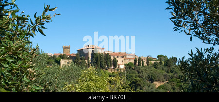 Populonia Alta etruskische Stadt, die in der Toskana Stockfoto