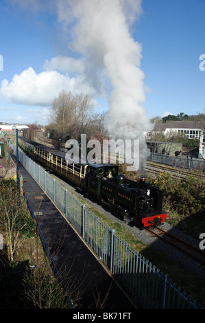 Das Vale of Rheidol schmale Lehre Eisenbahn Dampfzug Aberystwyth Wales UK Stockfoto