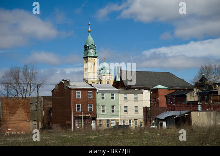 Der Nachbarschaft von Fishtown in Philadelphia, PA am Mittwoch, 31. März 2010. (© Frances M. Roberts) Stockfoto