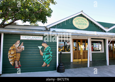 Schildkröte Krale Fischrestaurant, Key West, Florida, USA Stockfoto