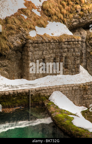 Savica Wasserfall, Nationalpark Triglav Bohinj Tal, Slowenien. Stockfoto