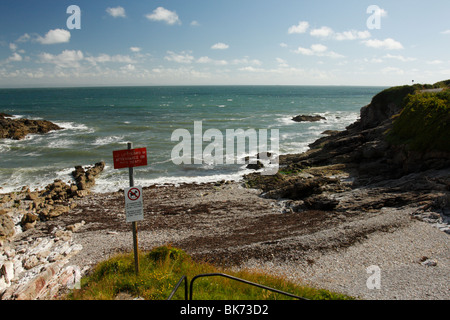 Limeslade Bucht, ein kleiner Strand an der Gower-Halbinsel nahe Mumbles und Swansea, West Glamorgan, Südwales, U.K Stockfoto