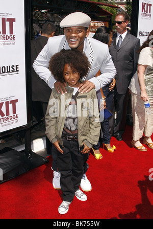 WILL SMITH & JADEN SMITH KIT KITTREDDGE; EIN amerikanisches Mädchen Weltpremiere der GROVE-LOS ANGELES-Kalifornien-USA 14. Juni 2008 Stockfoto