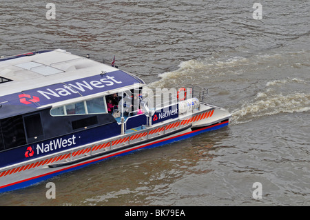 Thames Clippers Riverboat, London, Vereinigtes Königreich Stockfoto