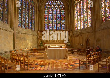 Wells Cathedral Somerset Marienkapelle Stockfoto