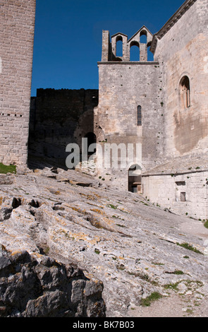 Die Abtei von Montmajour (12. Jahrhundert: Provence-Frankreich) Stockfoto