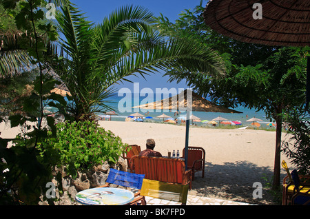 Paradise Beach Griechische Ägäis Nordinsel von Thassos Griechenland EU Europäische Union Europa Stockfoto