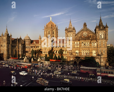 Victoria Terminus (Chhatrapati Shivaji), UNESCO-Weltkulturerbe, Mumbai (Bombay), Indien, Asien Stockfoto
