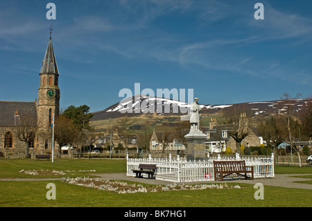 Rhynie Aberdeenshire ländlichen Land Bauerndorf.  SCO 6141 Stockfoto