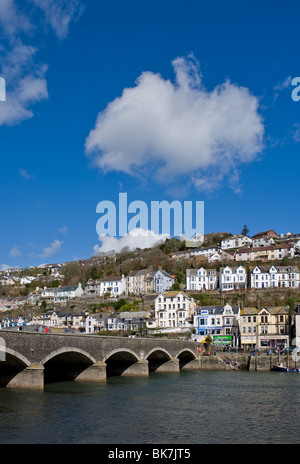 Looe Brücke über den Fluß Looe in Cornwall.  Foto von Gordon Scammell Stockfoto