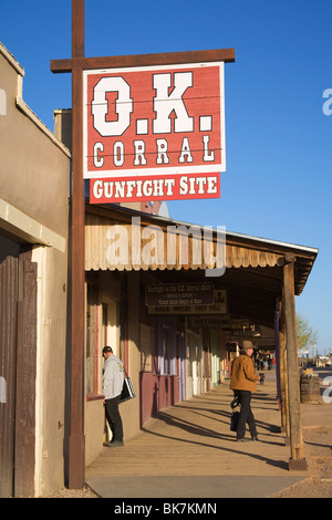 O.K. Corral in Tombstone, Cochise County, Arizona, Vereinigte Staaten von Amerika, Nordamerika Stockfoto
