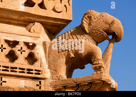 Jain-Tempel von Amar Sagar in der Nähe von Jaisalmer in Rajasthan Zustand in indi Stockfoto