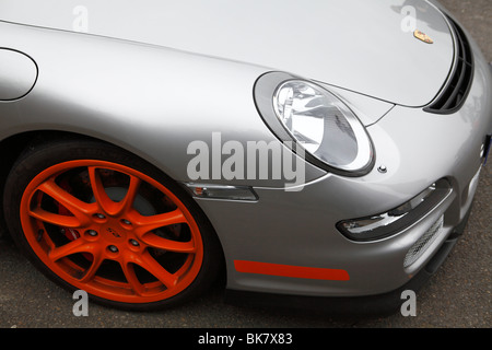 Porsche 997 GT3 RS Vorderrad Stockfoto