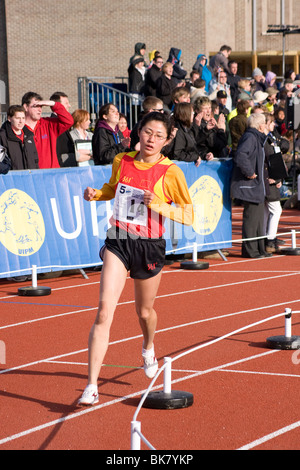 Womens letzte World Cup Serie Fünfkampf Medway Park Gllingham Kent Stockfoto