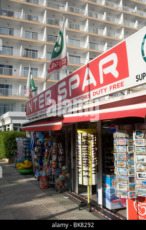 Inter Spar-Geschäft in Alcudia, Spanien Stockfoto