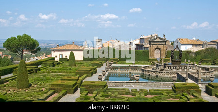 Villa Lante di Bagnaia, Fontana del Quadrato Stockfoto