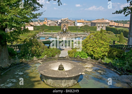 Villa Lante di Bagnaia, Fontana dei Lumini Stockfoto