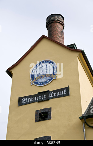 Brauerei Trunk (Stamm Brauerei) an Vierzehnheiligen Bad Staffelstein, Upper Franconia, Deutschland. Stockfoto