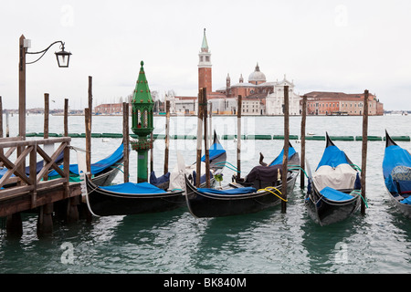 Insel San Giorgio Maggiore aus der Piazza San Marco in Venedig, Italien Stockfoto