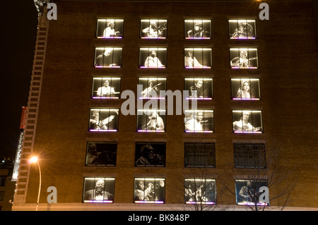 Nacht-Zeit-Szene in Montreal, Kanada Stockfoto
