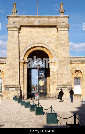 Blenheim Palace bei Woodstock, Oxfordshire, England. Dies ist ein Teil des Weltkulturerbes. Stockfoto