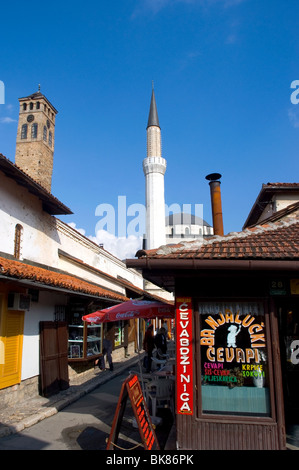 Sarajevo, Bosnien türkische Viertel Bascarsija Stockfoto