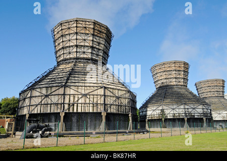 Kühltürme, Kohlekraftwerk, E.ON AG, Datteln, Dortmund-Ems-Kanal, North Rhine-Westphalia, Deutschland, Europa Stockfoto