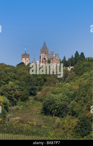 Frisch renovierte Schloss Drachenburg Burg Drachenfels, Dragon es Rock, Königswinter, Nordrhein-Westfalen, Deutschland, Eur Stockfoto