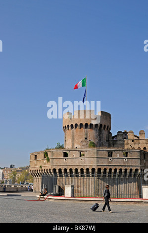 Castel Sant ' Angelo, Lungotevere Vaticano, Rom, Latium, Italien, Europa Stockfoto