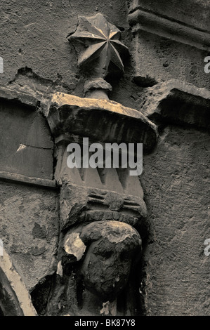 Altes Haus Skulpturen, Rom, Latium, Italien, Europa Stockfoto