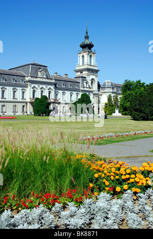 Garten der Festetics Palace, Kastely Festetics, Keszthely, Plattensee, Balaton, Ungarn, Europa Stockfoto