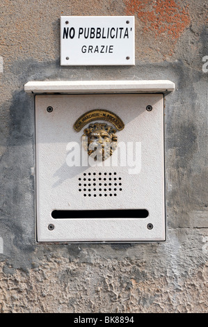 Gegensprechanlage, Innere Stadt, Venedig, Veneto, Italien, Europa Stockfoto