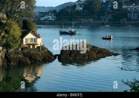 Devon, Dartmouth Kriegsflotte Creek Stockfoto