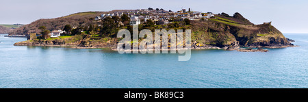 Polruan aus Fowey Cornwall England Stockfoto