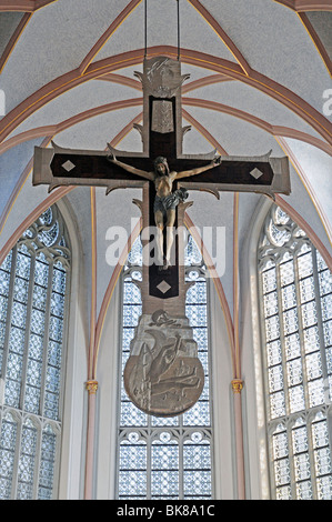 Kreuz, Kirche von St. Gangulphus, Heinsberg, Nordrhein-Westfalen, Deutschland, Europa Stockfoto