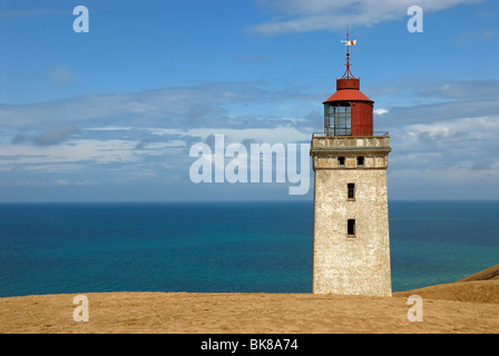 Leuchtturm von Rubjerg Knude auf einer Wanderdüne, Jammerbugt, Hjoerring, Nord-West-Jütland, Vendsyssel, Dänemark, Skandinavien, E Stockfoto