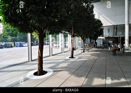 Cafe in der Pinakothek der Moderne Museum, München, Bayern, Deutschland, Europa Stockfoto