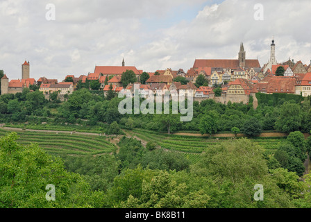 Rothenburg Ob der Tauber, Stadtansicht, Detail, Bayern, Deutschland, Europa Stockfoto