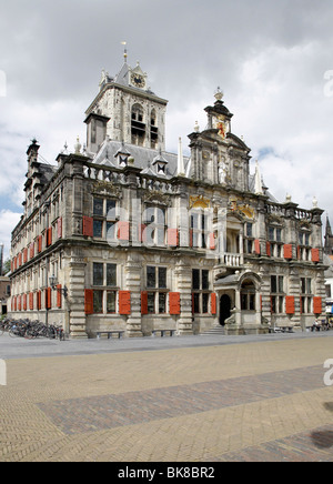 Stadhuis, Rathaus, Delft, Niederlande, Europa Stockfoto