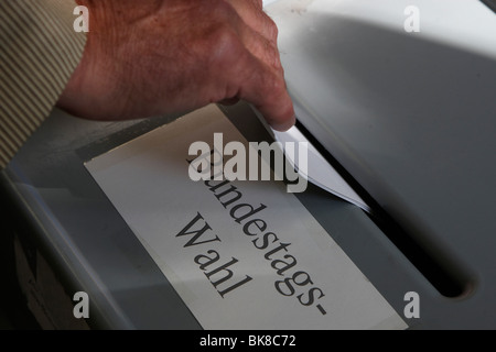 Bundestagswahlen, Wahlurne Stockfoto