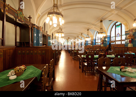 Pilsen Restaurant, Gemeindehaus, Obecní Dům, Prag, Tschechische Republik Stockfoto